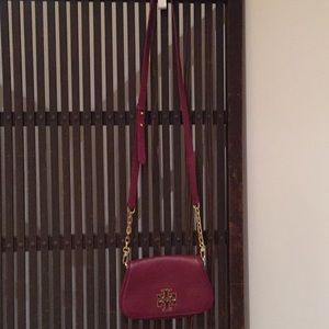 Tory Burch burgundy crossbody bag